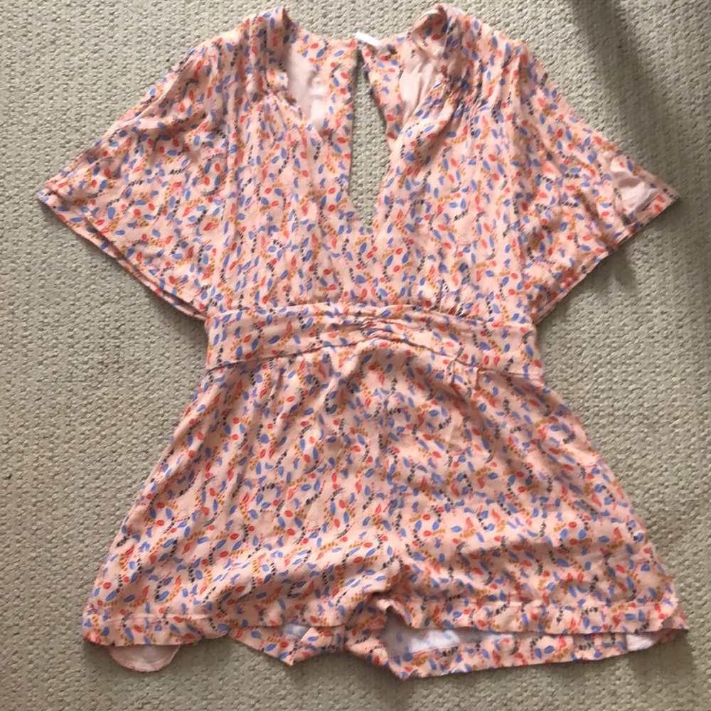 Free People pink romper
